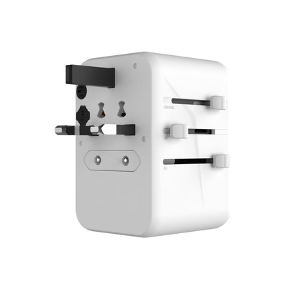 Netwerkoplader Fixed Travel, 65W, 3.25A, 2 x USB-A - 3 x USB-C, Wit