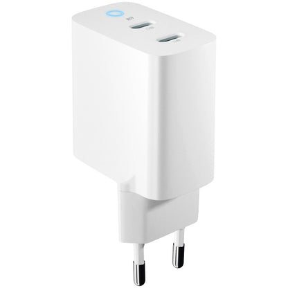 Forever Netwerkoplader TC-06-65CC, 65W, 3,25A, 2 x USB-C, Wit 