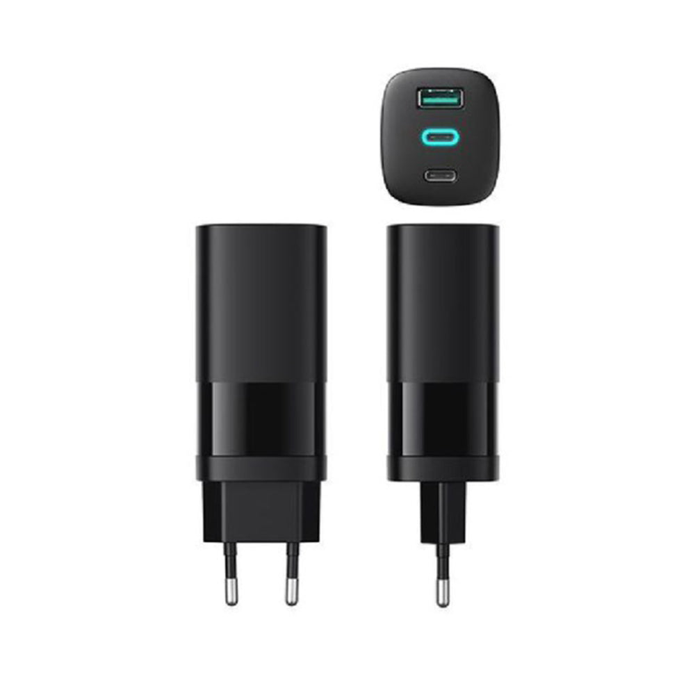 Netwerkoplader HAVIT UC10, 65W, 3A, 1 x USB-A - 2 x USB-C, Zwart