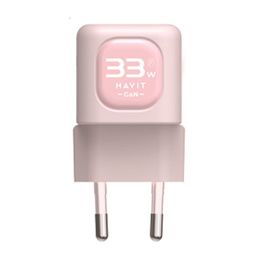 Netwerkoplader HAVIT UC230, 33W, 3A, 1 x USB-A - 1 x USB-C, Roze
