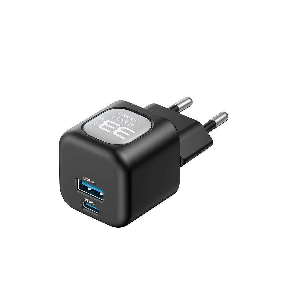 Netwerkoplader HAVIT UC230, 33W, 3A, 1 x USB-A - 1 x USB-C, Roze
