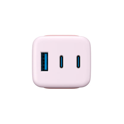 Netwerkoplader HAVIT UC260, 65W, 3A, 1 x USB-A - 2 x USB-C, Roze