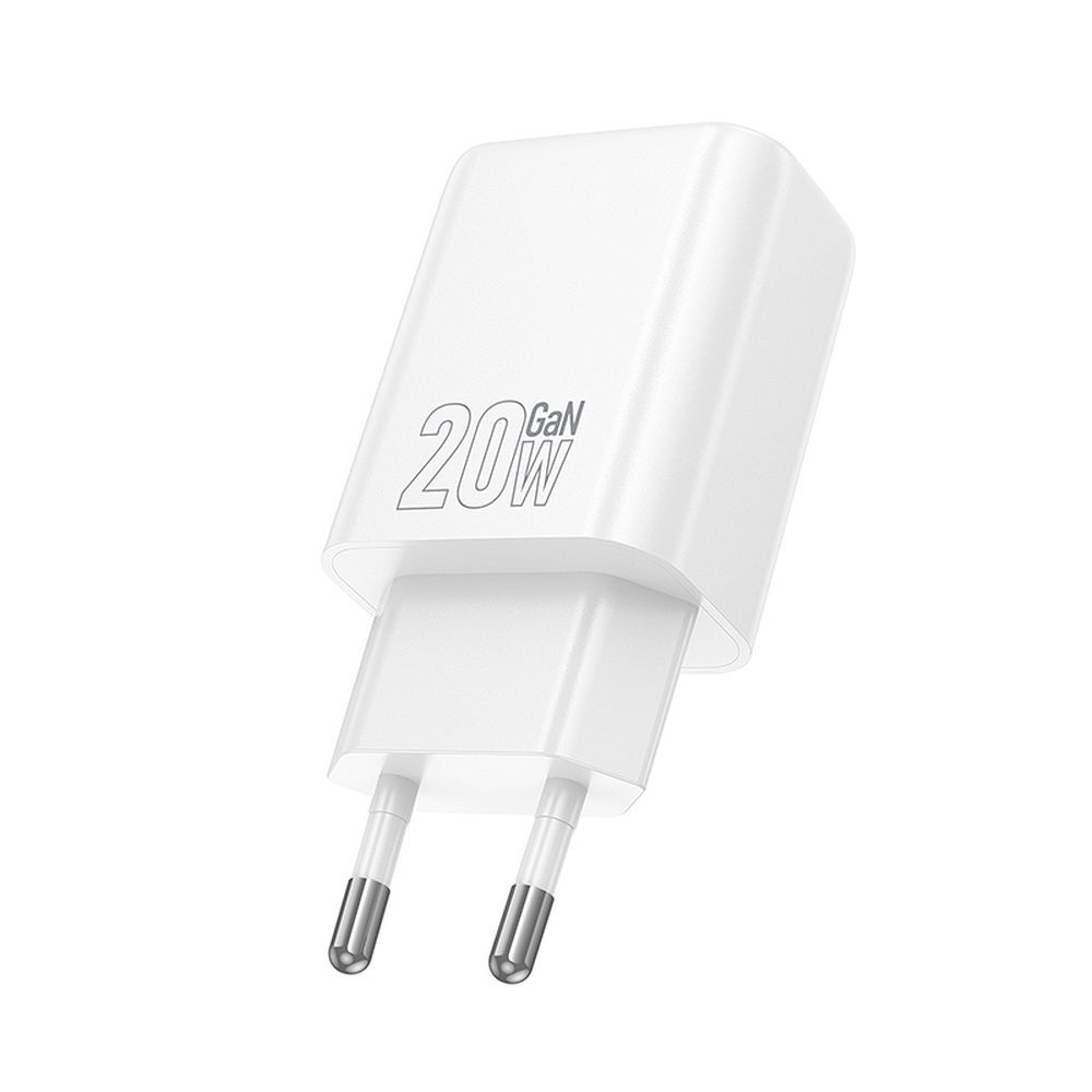 HOCO N61 Netwerkoplader, 20W, 3A, 1 x USB-A - 1 x USB-C, Wit
