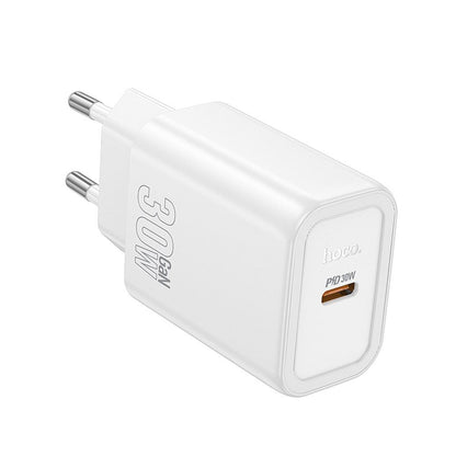Netwerkoplader HOCO N62, 30W, 3A, 1 x USB-C, Wit