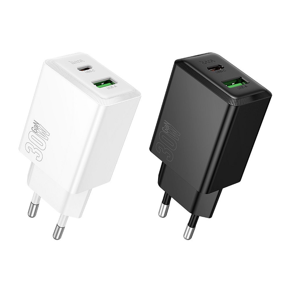 Netwerkoplader HOCO N71, 30W, 3A, 1 x USB-A - 1 x USB-C, Zwart