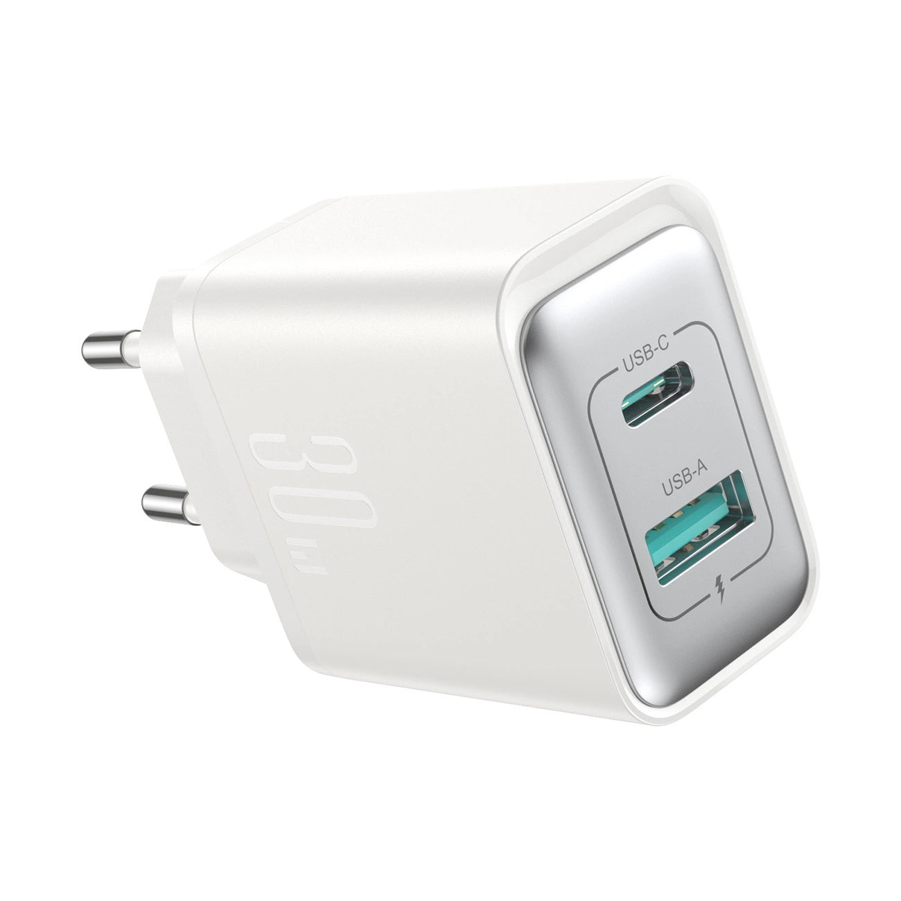 Netwerkoplader Joyroom JR-TCF15, 30W, 5A, 1 x USB-A - 1 x USB-C, Wit