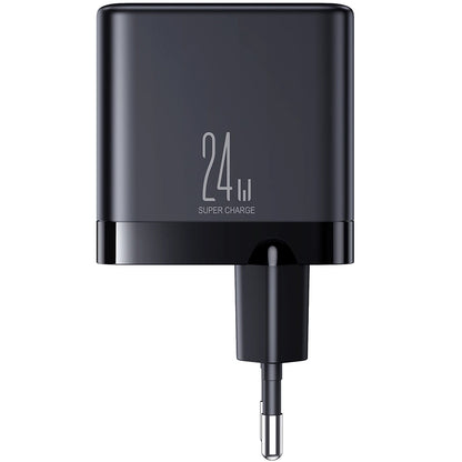 Joyroom JR-TCN03 Power Adapter, 24W, 2.4A, 4 x USB-A, Black