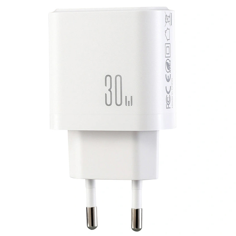 Joyroom JR-TG6 Netlader, 30W, 3A, 1 x Lightning - 1 x USB-A - 1 x USB-C, Wit