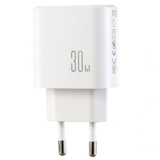 Joyroom JR-TG6 Netlader, 30W, 3A, 1 x Lightning - 1 x USB-A - 1 x USB-C, Wit