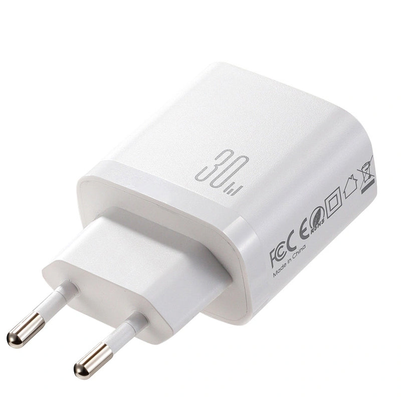 Joyroom JR-TG6 Netlader, 30W, 3A, 1 x Lightning - 1 x USB-A - 1 x USB-C, Wit