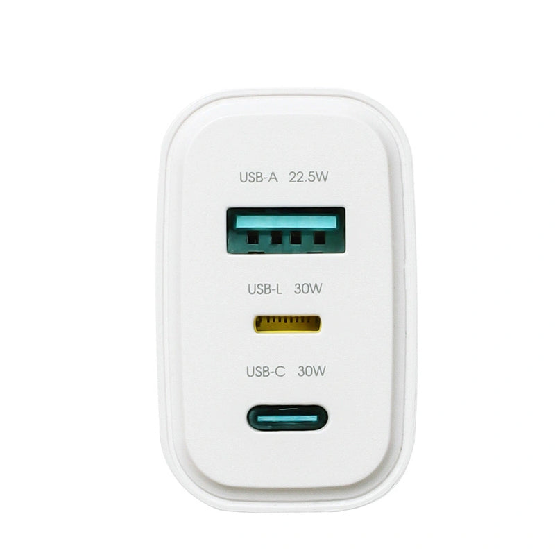 Joyroom JR-TG6 Netlader, 30W, 3A, 1 x Lightning - 1 x USB-A - 1 x USB-C, Wit