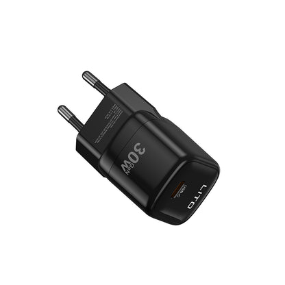 Netwerkoplader Lito LC11, 30W, 3A, 1 x USB-C, Zwart