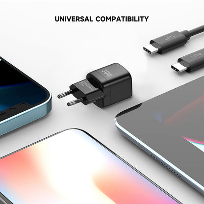 Netwerkoplader Lito LC11, 30W, 3A, 1 x USB-C, Zwart