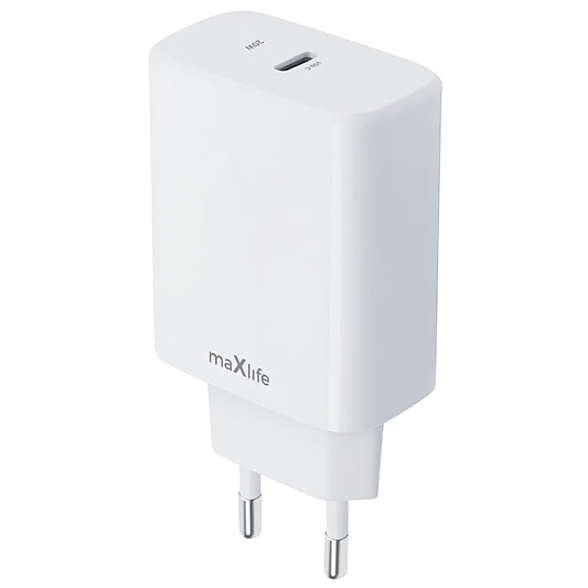 MaXlife MXTC-10-20C, 20W, 3A, 1 x USB-C, Wit