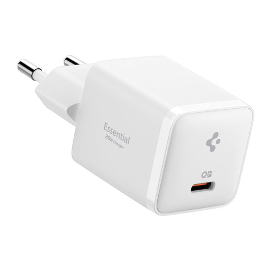 Spigen EE301EU Essential Netwerkoplader, 30W, 3A, 1 x USB-C, Wit KF2363556
