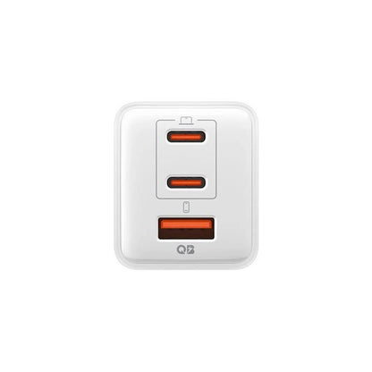 Spigen EE473EU Essential Netwerkoplader, 47W, 3A, 1 x USB-A - 2 x USB-C, Wit ACH09464