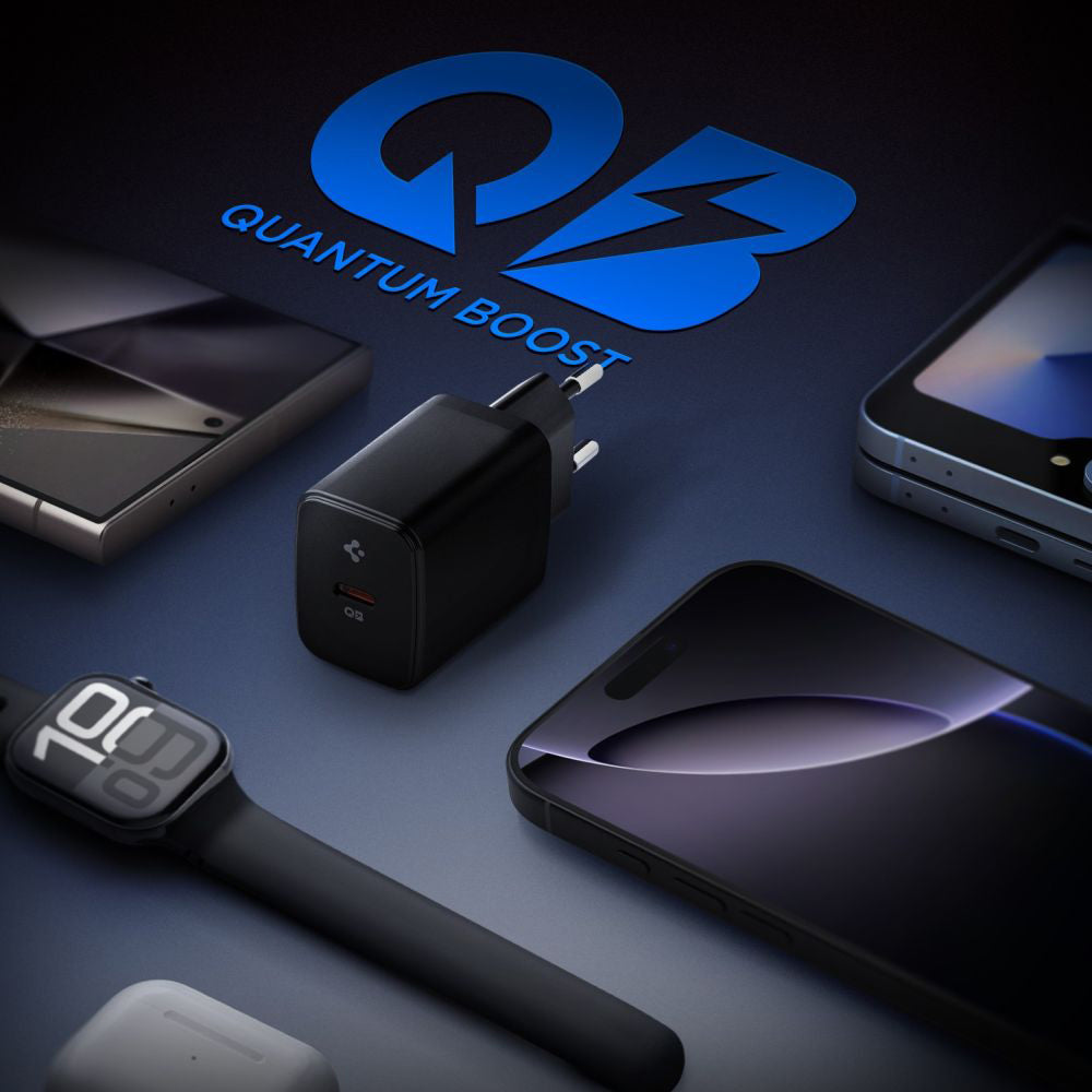 Spigen Essential Netwerkoplader, 20W, 3A, 1 x USB-C, Zwart