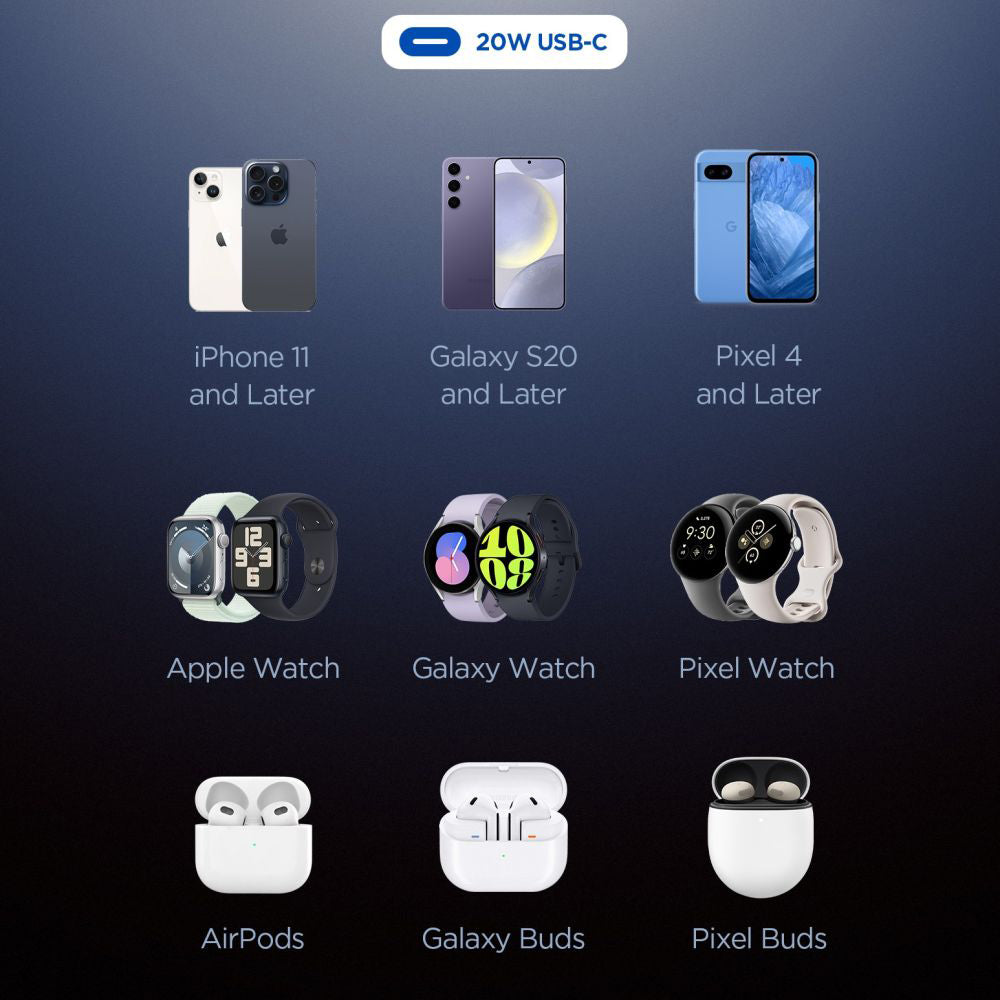 Spigen Essential Netwerkoplader, 20W, 3A, 1 x USB-C, Zwart