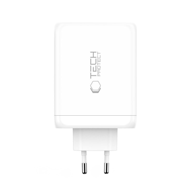 Netwerkoplader Tech-Protect NC200W-GAN, 200W, 5A, 1 x USB-A - 3 x USB-C, Wit