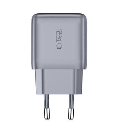 Tech-Protect NC45W Display Netvoeding, 45W, 3A, 1 x USB-C, Grijs