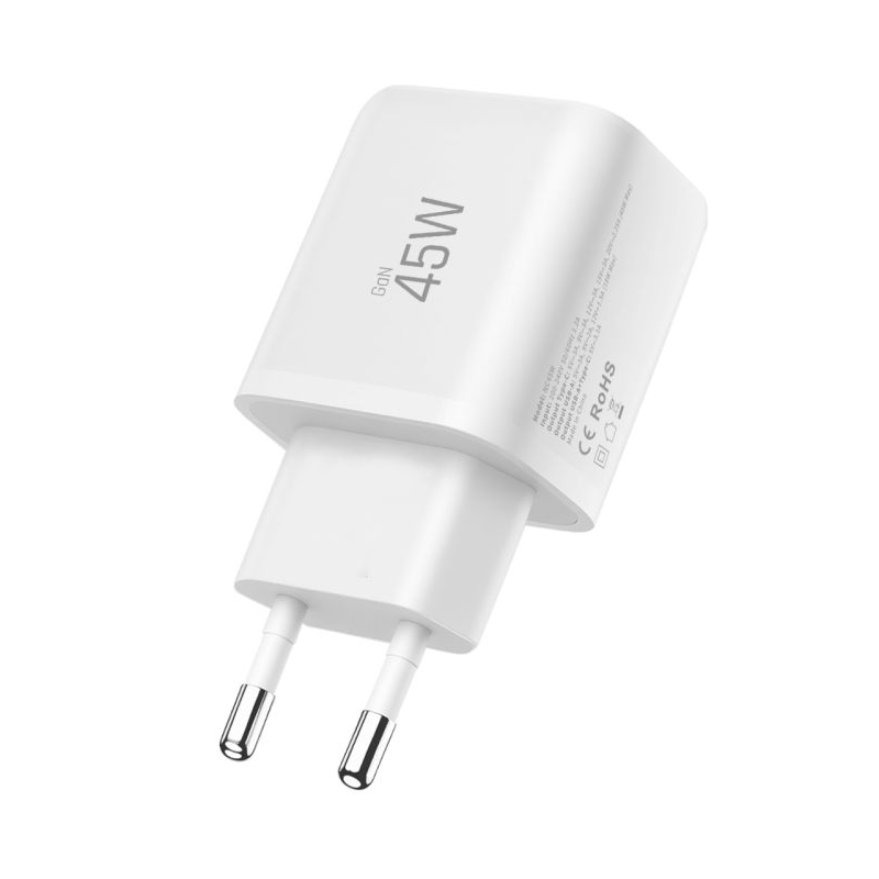 Netwerkoplader Tech-Protect NCA45W, 45W, 3A, 1 x USB-A - 1 x USB-C, Wit