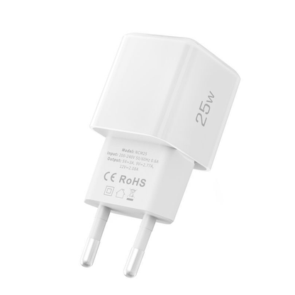 Tech-Protect NCM25 Netlader, 25W, 3A, 1 x USB-C, Wit
