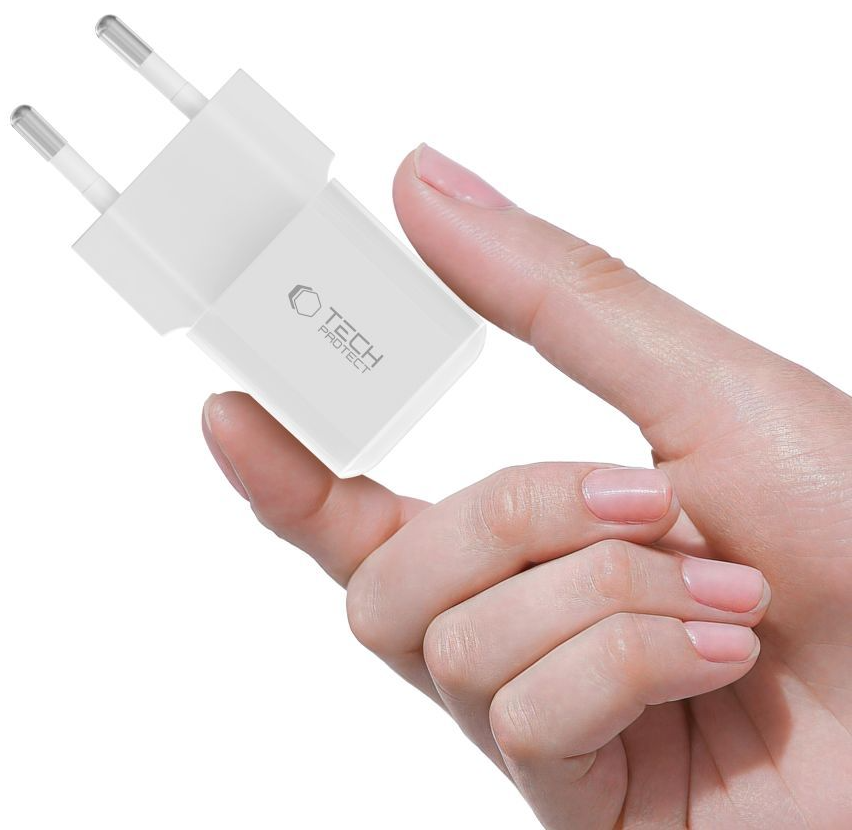Tech-Protect NCM25 Netlader, 25W, 3A, 1 x USB-C, Wit