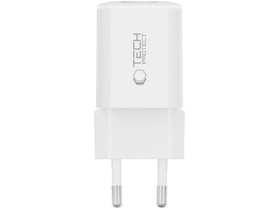 Netwerkoplader Tech-Protect NCM33W, 33W, 3A, 1 x USB-A - 1 x USB-C, Wit