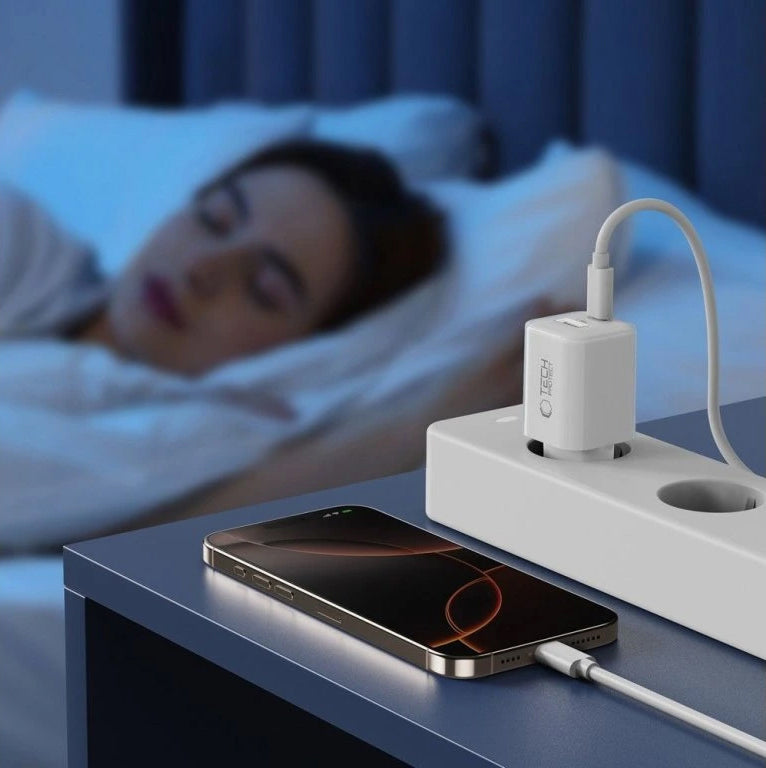 Netwerkoplader Tech-Protect NCM33W, 33W, 3A, 1 x USB-A - 1 x USB-C, Wit