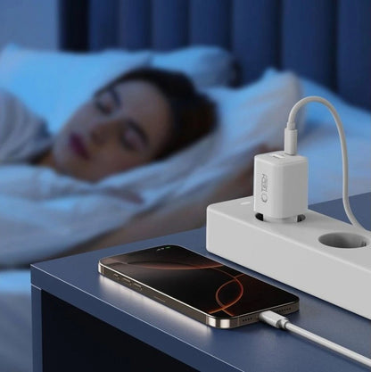 Netwerkoplader Tech-Protect NCM33W, 33W, 3A, 1 x USB-A - 1 x USB-C, Wit