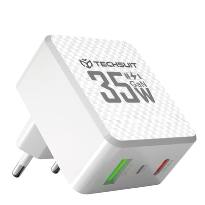 Netwerkoplader Techsuit CHPD173 Tiny, 35W, 3A, 1 x USB-A - 1 x USB-C, Wit