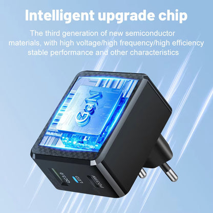 Netwerkoplader Techsuit CHPD173 Tiny, 35W, 3A, 1 x USB-A - 1 x USB-C, Wit
