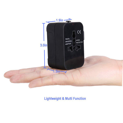 Techsuit HHT202 Travel Netwerkoplader, 10W, 2A, 2 x USB-A, Zwart