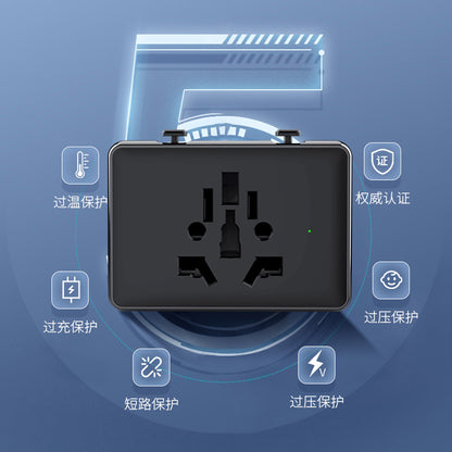 Netwerkoplader Techsuit HHT203A Travel, 20W, 3A, 2 x USB-A - 2 x USB-C, Wit