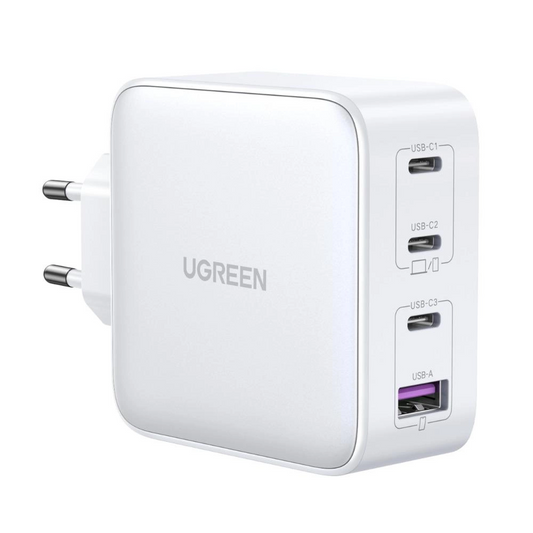 UGREEN CD226 Netwerkoplader, 100W, 5A, 1 x USB-A - 3 x USB-C, Wit