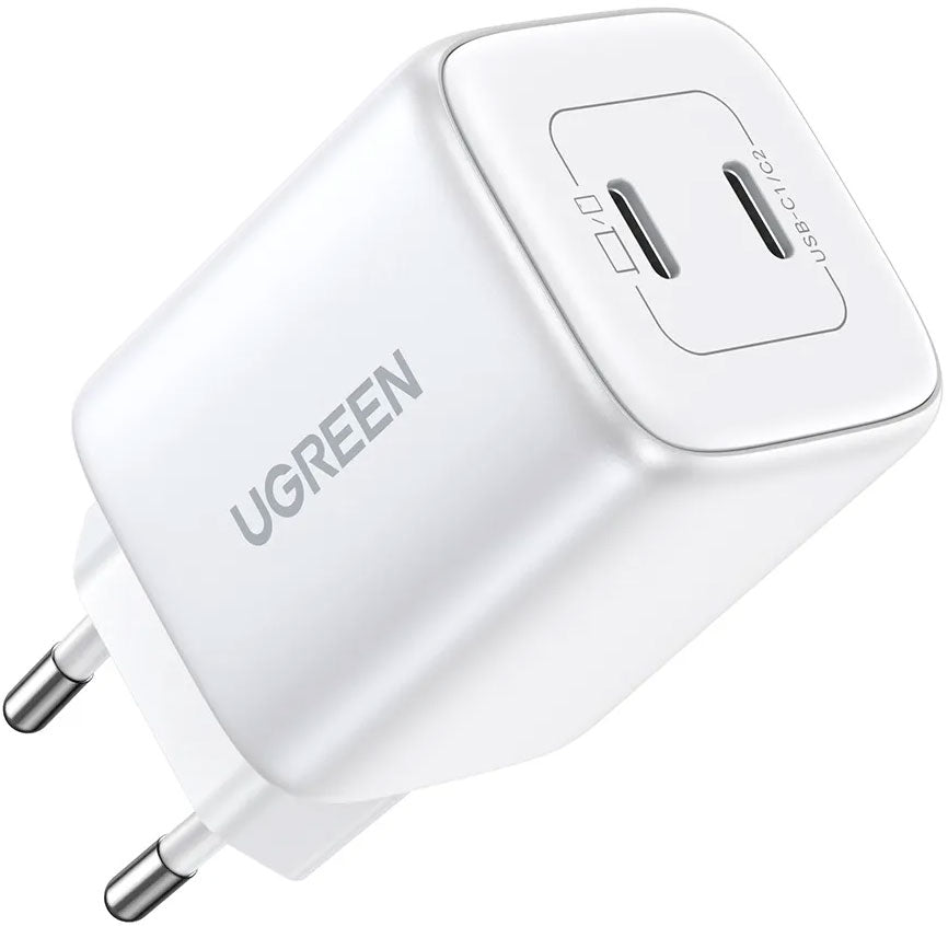 UGREEN CD294 Netwerkoplader, 45W, 3A, 2 x USB-C, Wit