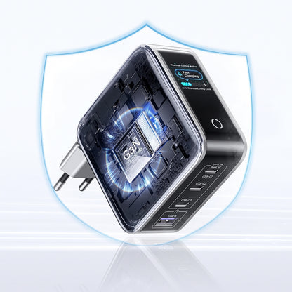 UGREEN Nexode Pro X772 (95942B) Display-netoplader, 100 W, 5 A, 1 x USB-A - 3 x USB-C, grijs