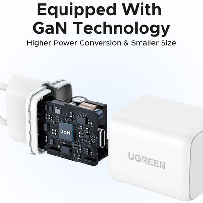 Netwerkoplader UGREEN X512, 20W, 3A, 1 x USB-C, Wit
