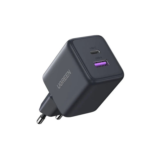 UGREEN X516 Netwerkoplader, 30W, 3A, 1 x USB-A - 1 x USB-C, Gri