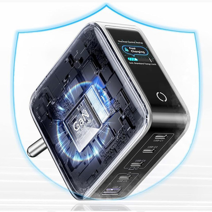 Netlader UGREEN X773 (65620B), 100W, 1 x USB-A - 4 x USB-C, Grijs
