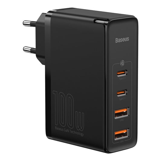 Netwerklader Baseus GaN2 Pro, 100W, 5A, 2 x USB-A - 2 x USB-C, Zwart CCGAN2P-L01