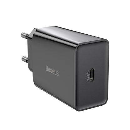 Baseus Snelheidsnetwerkoplader, 20W, 3A, 1 x USB-C, Zwart CCFS-SN01 