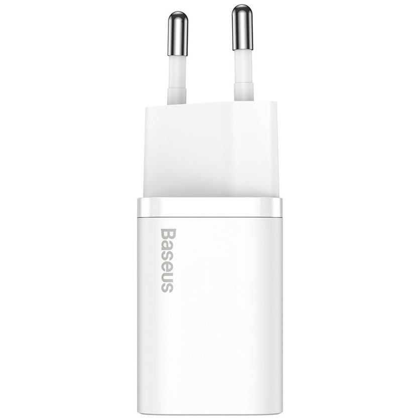 Network Charger Baseus Super Si, 20W, 3A, 1 x USB-C, White CCSUP-B02