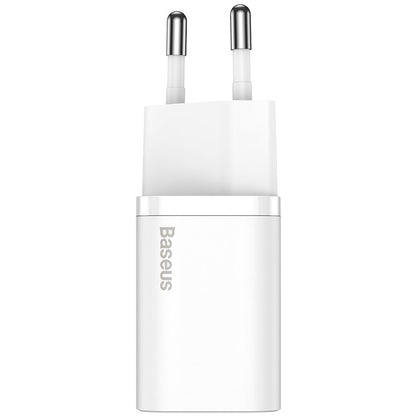 Network Charger Baseus Super Si, 20W, 3A, 1 x USB-C, White CCSUP-B02