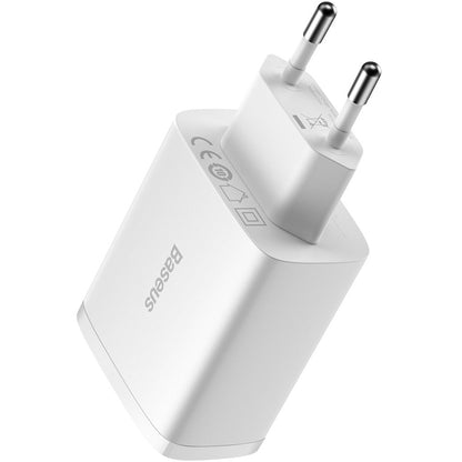 Baseus Compact Network Charger 3U, 17W, 2.1A, 3 x USB-A, White CCXJ020102