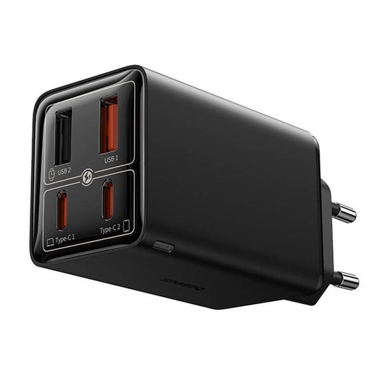 USB-C netwerkoplader Baseus GaN 6 Pro, 65W, 3.25A, 2 x USB-A - 2 x USB-C, zwart P10162701113113-00 