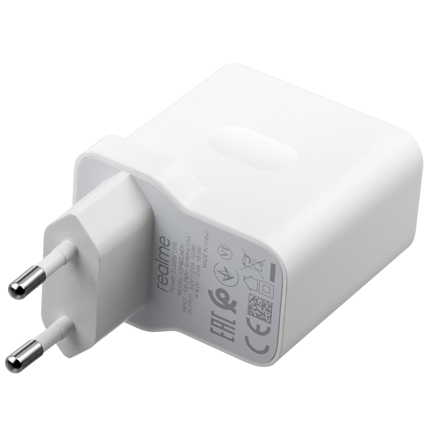 Realme Network Charger, 18W, 2A, 1 x USB-A, White 5473828