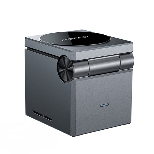 Draadloze Netwerkoplader Acefast E18 Rubik's Cube 3in1, 23W, 1.67A, Gri