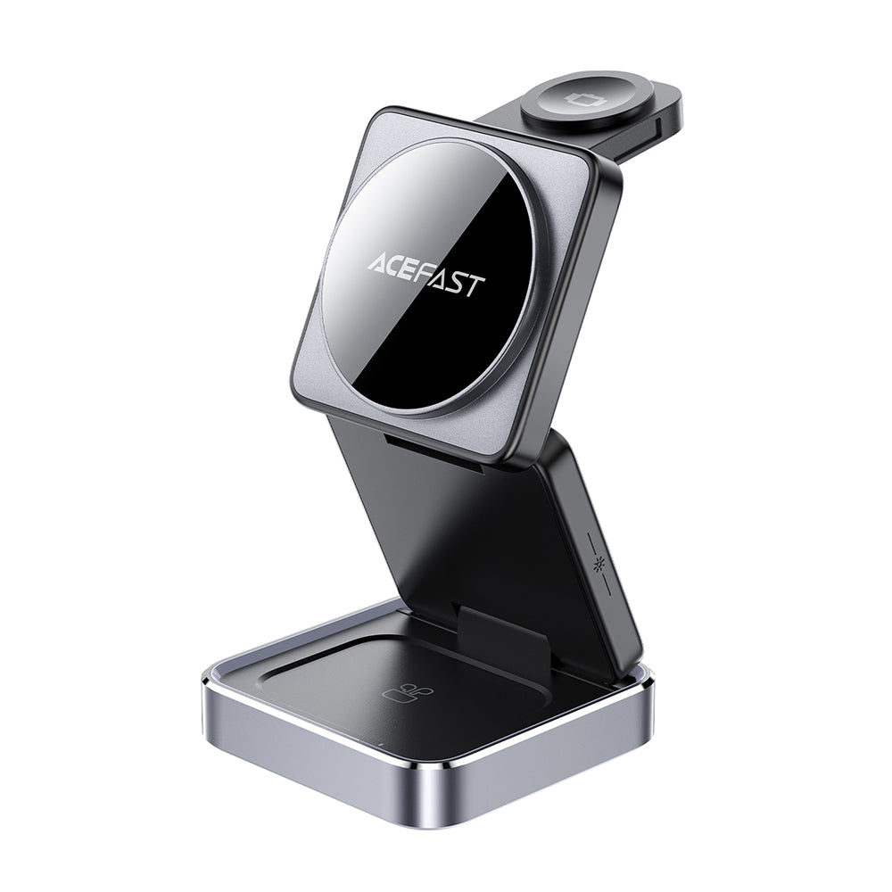 Draadloze Netwerkoplader Acefast E21 3in1, 23W, 1.67A, Gri