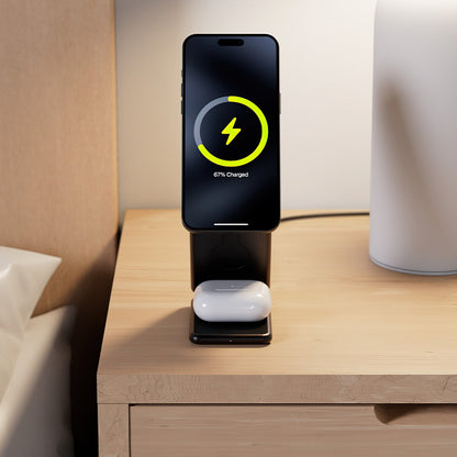 Draadloze Netwerkoplader Allity. AWC-230-22WMS 3in1, 22.5W, 1.67A, Gri